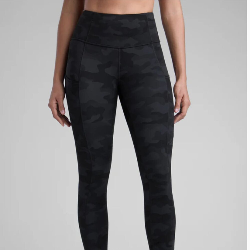 CRZ Yoga Black Camo Nakedfeel Pocket Legging 25''